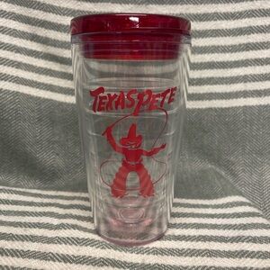 Texas Pete Hot Sauce Clear 16oz Tumbler Never‎ Used